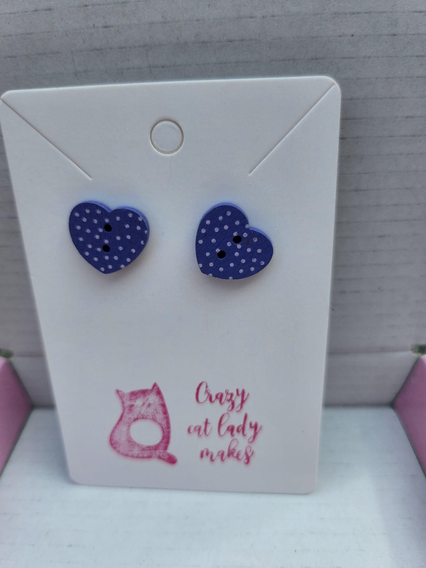 Dotty hearts-purple