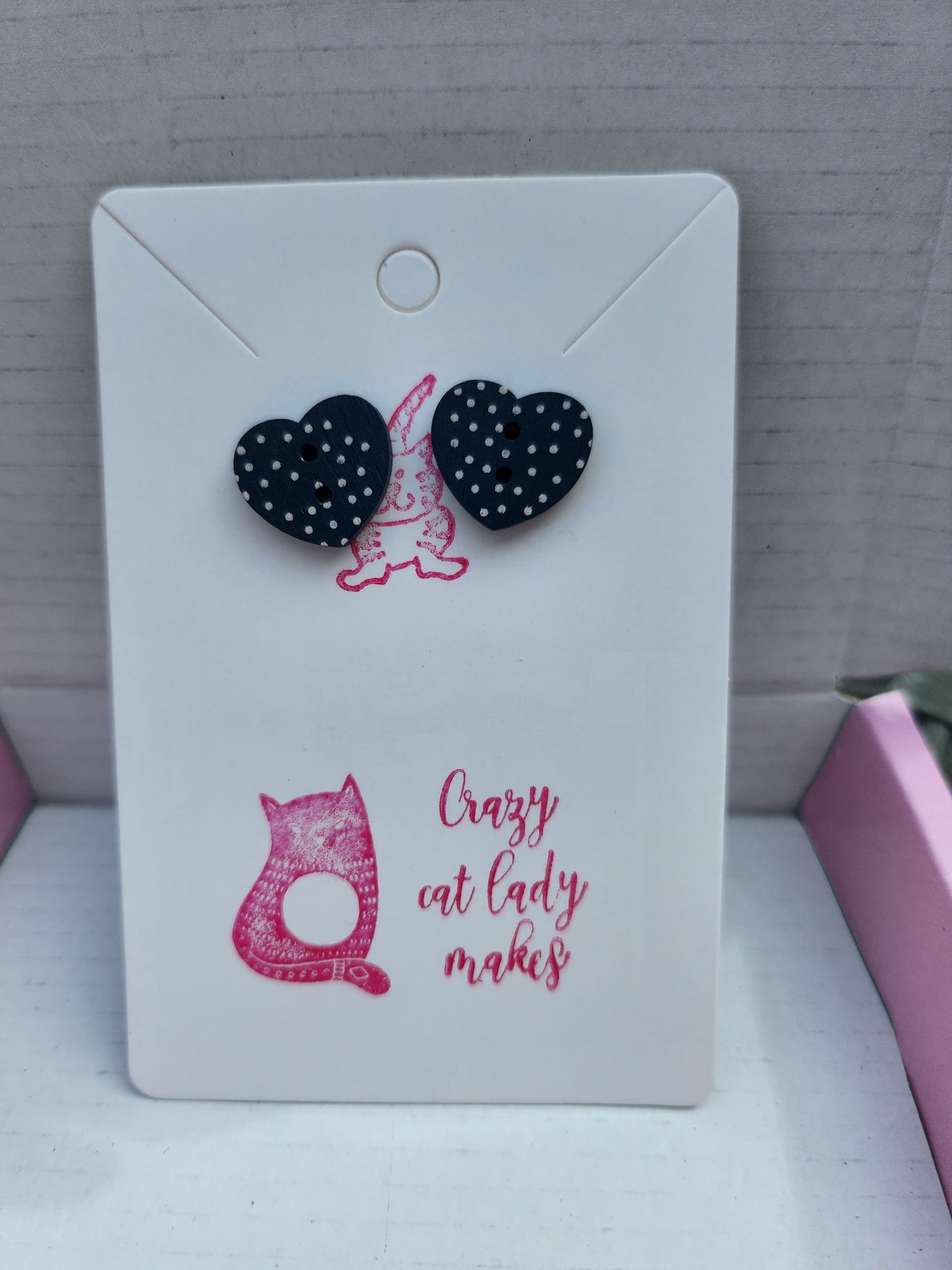 Dotty hearts-navy